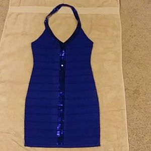 Body Central Cool Attitude Blue Dress
